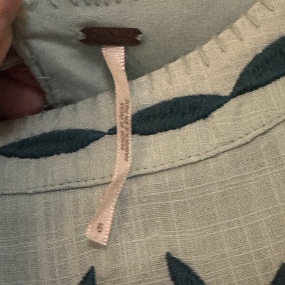 Free People Dress Womens 6 Birds of a Feather Mini Ebroidered Boho Dress Tank - Picture 5 of 9